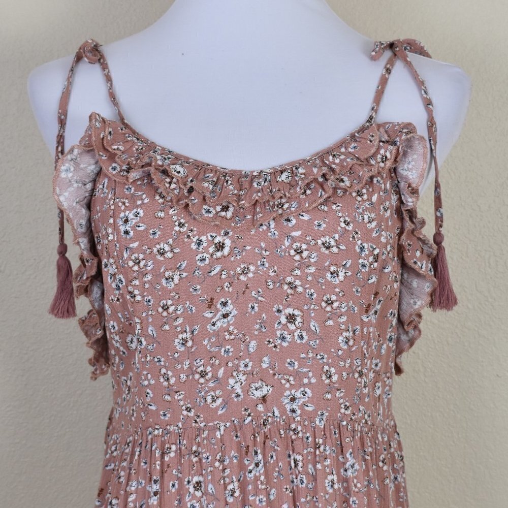 Storia Mauve Floral Maxi Dress NEW - Picture 2 of 8
